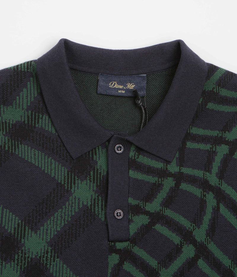 Dime Antique Polo Shirt in Navy Multi