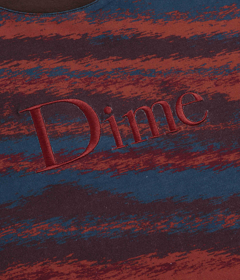 Dime Brushstroke Shirt in Bordeaux