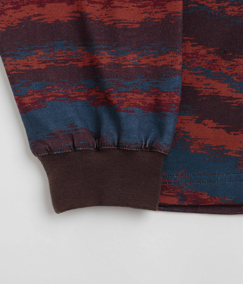 Dime Brushstroke Shirt in Bordeaux