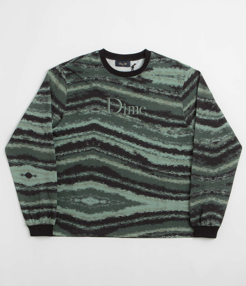 Dime Brushstroke Shirt in Hunter Green
