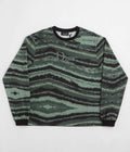 Dime Brushstroke Shirt in Hunter Green