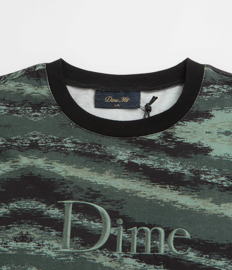 Dime Brushstroke Shirt in Hunter Green