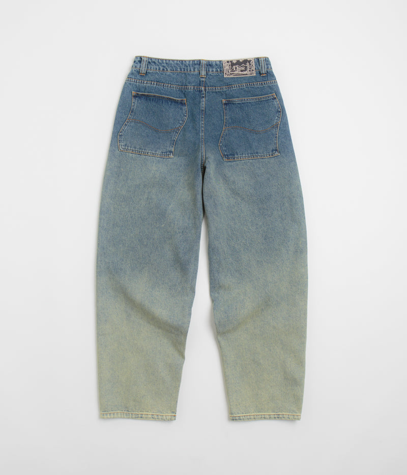 Dime Classic Baggy Jeans in Dipped Sandblasted Indigo