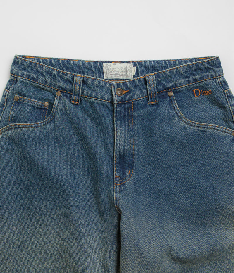 Dime Classic Baggy Jeans in Dipped Sandblasted Indigo