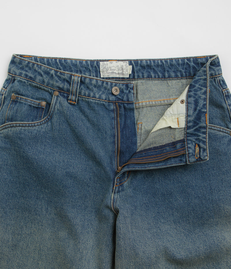 Dime Classic Baggy Jeans in Dipped Sandblasted Indigo