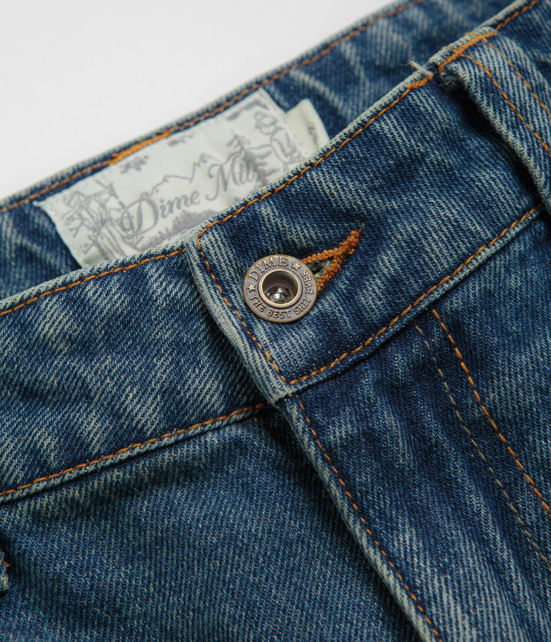 Dime Classic Baggy Jeans in Dipped Sandblasted Indigo