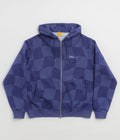 Dime Classic Checkmate Zip Hoodie in Navy
