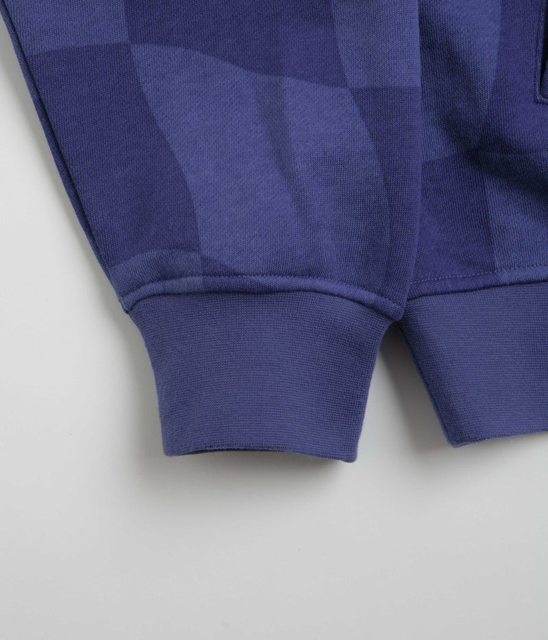 Dime Classic Checkmate Zip Hoodie in Navy