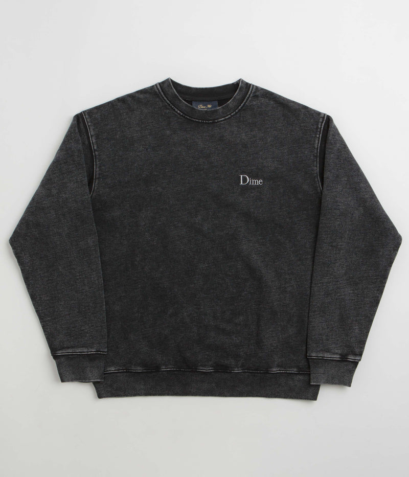 Dime Classic French Terry Crewneck Sweatshirt in Faded Black