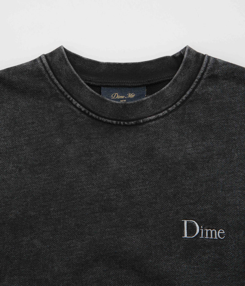 Dime Classic French Terry Crewneck Sweatshirt in Faded Black