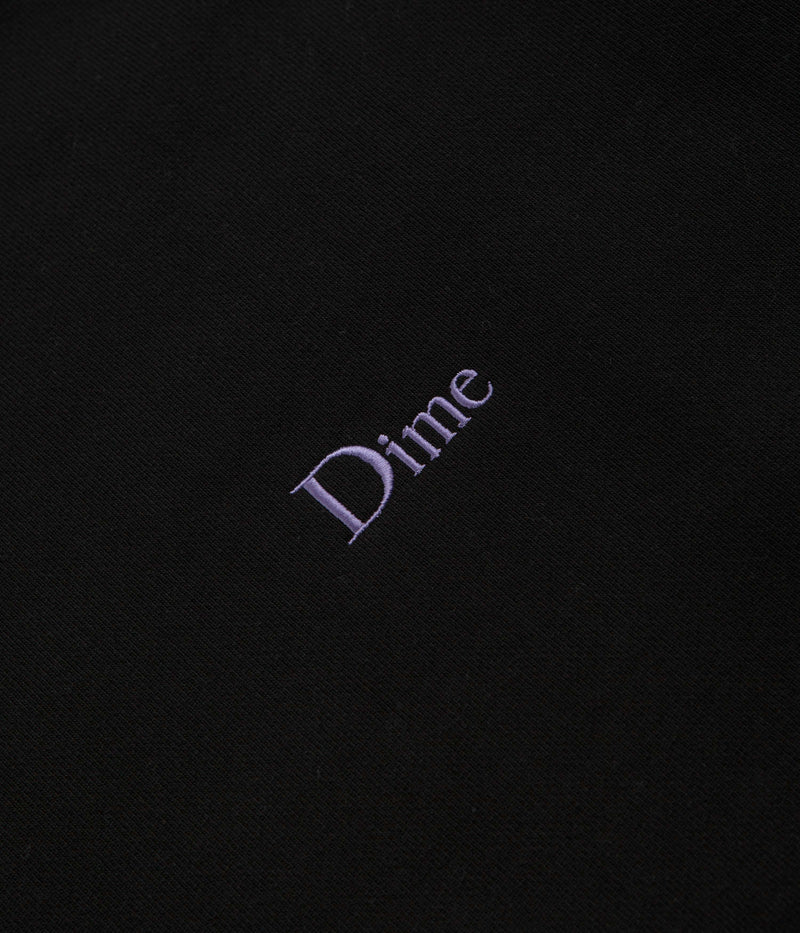 Dime Classic Small Logo Crewneck Sweatshirt in Black