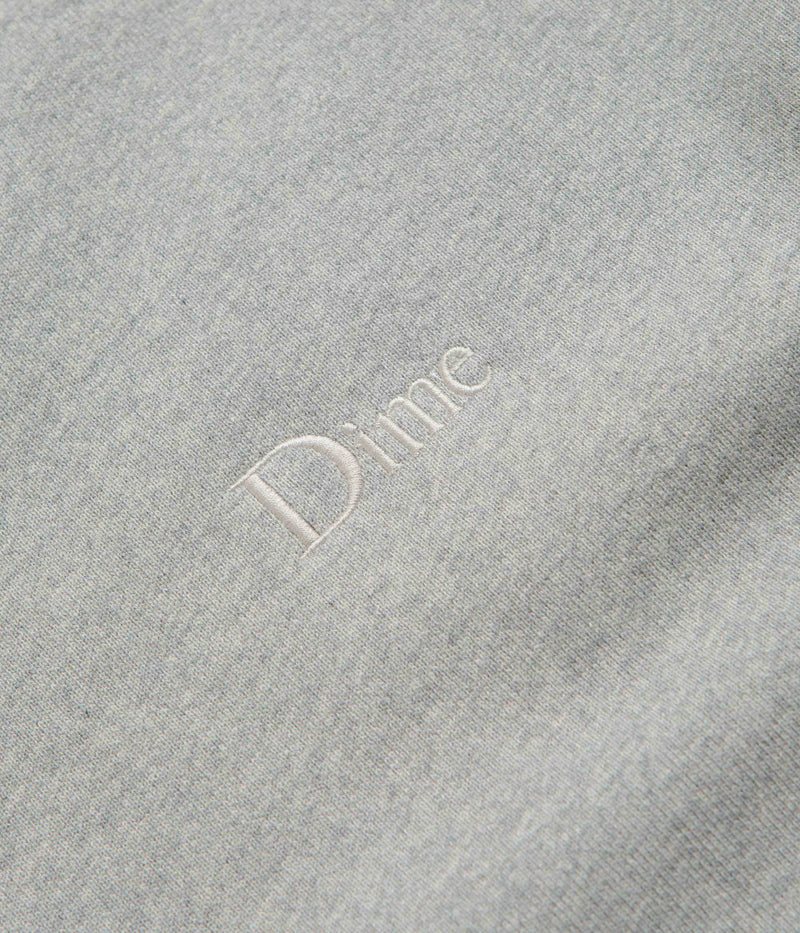 Dime Classic Small Logo Crewneck Sweatshirt in Heather Grey