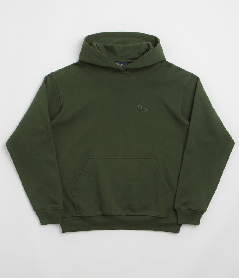 Dime Classic Small Logo Hoodie in Forest Green