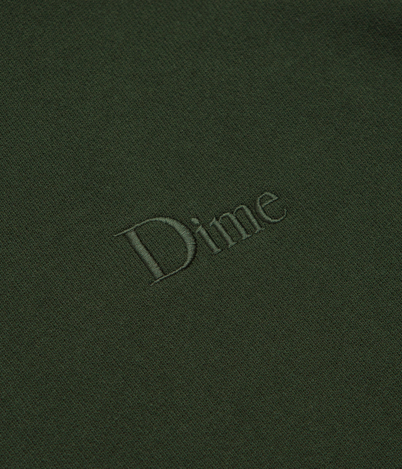 Dime Classic Small Logo Hoodie in Forest Green