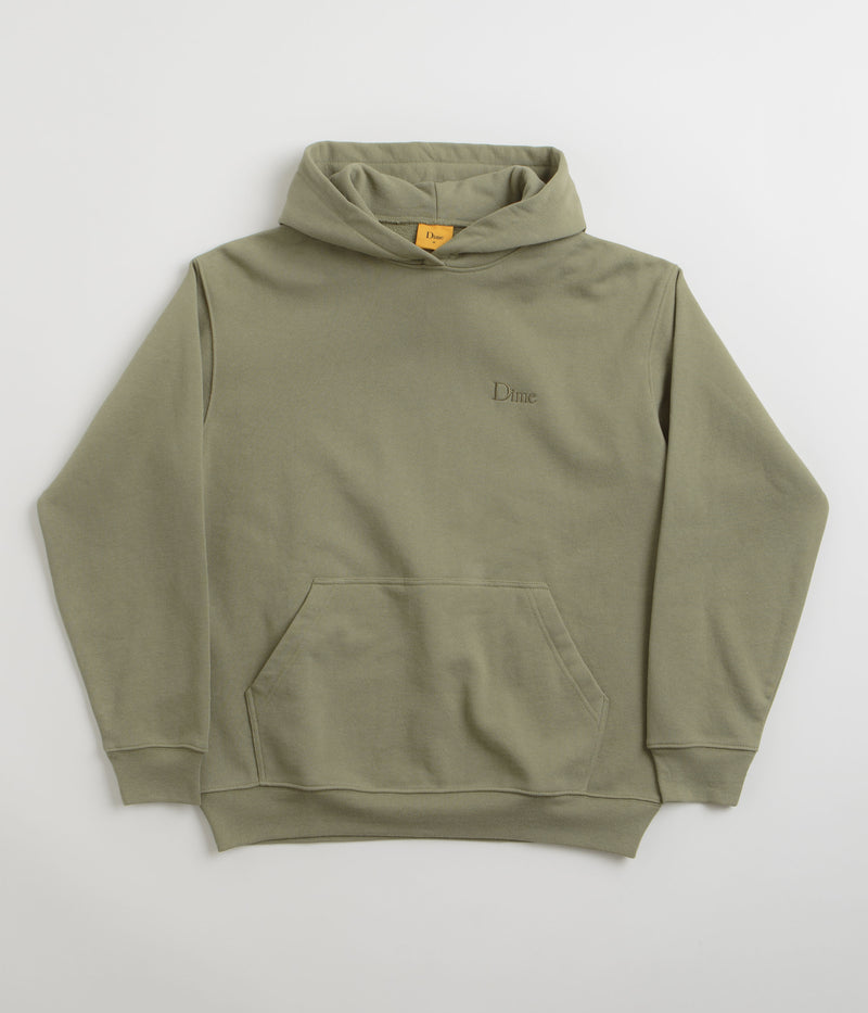 Dime Classic Small Logo Hoodie in Warm Khaki
