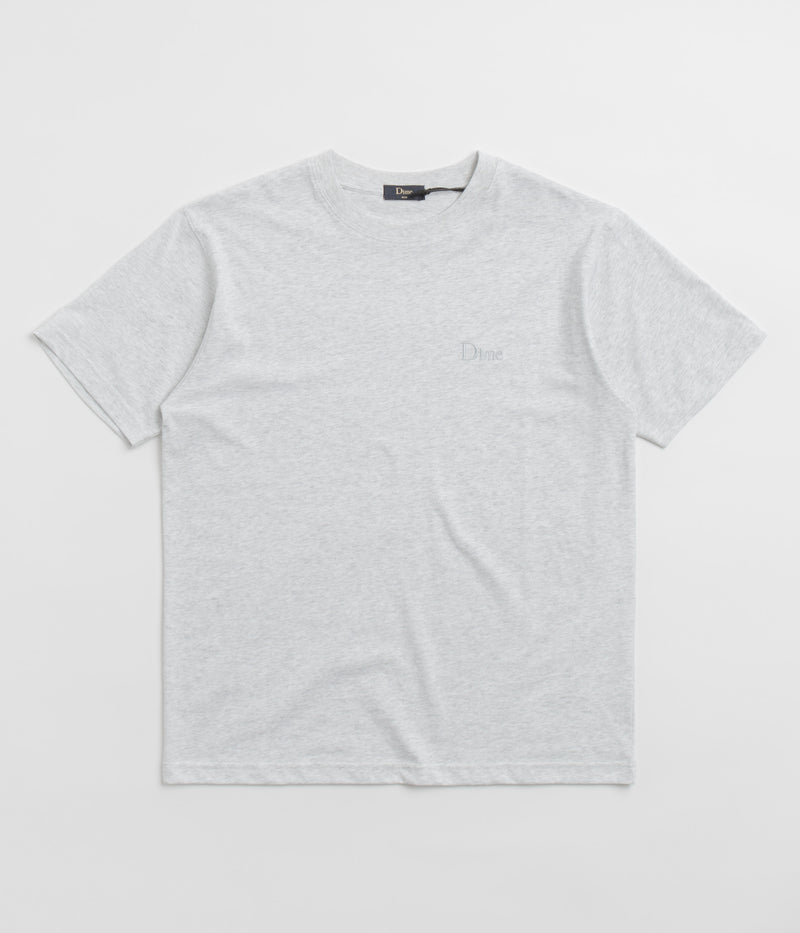 Dime Classic Small Logo T-Shirt in Ash
