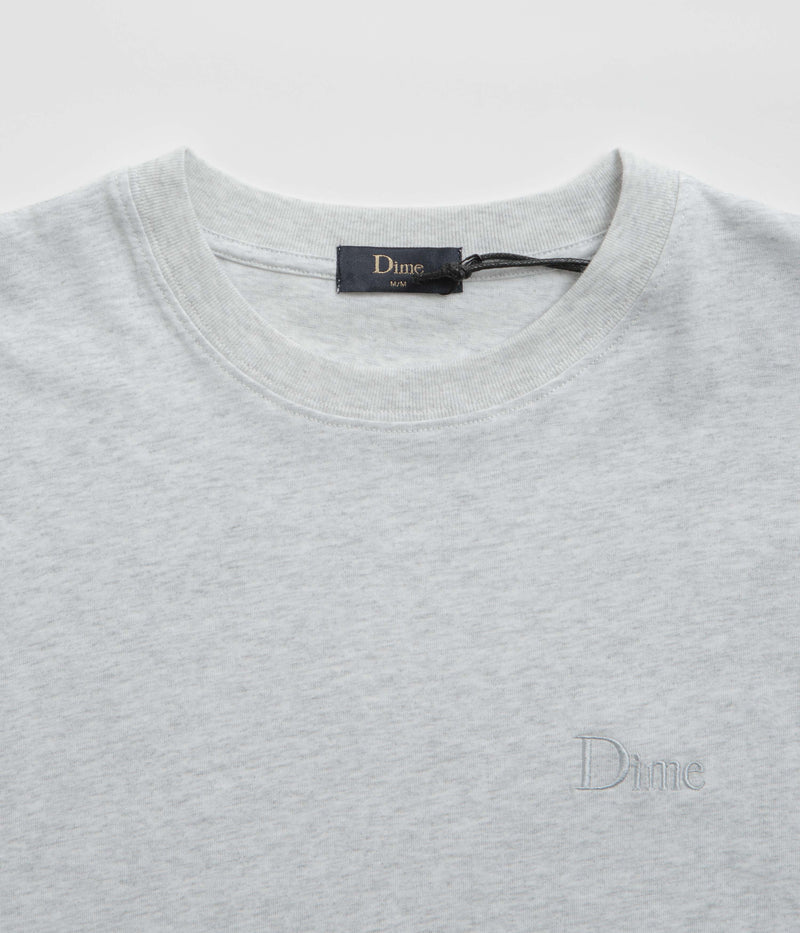 Dime Classic Small Logo T-Shirt in Ash