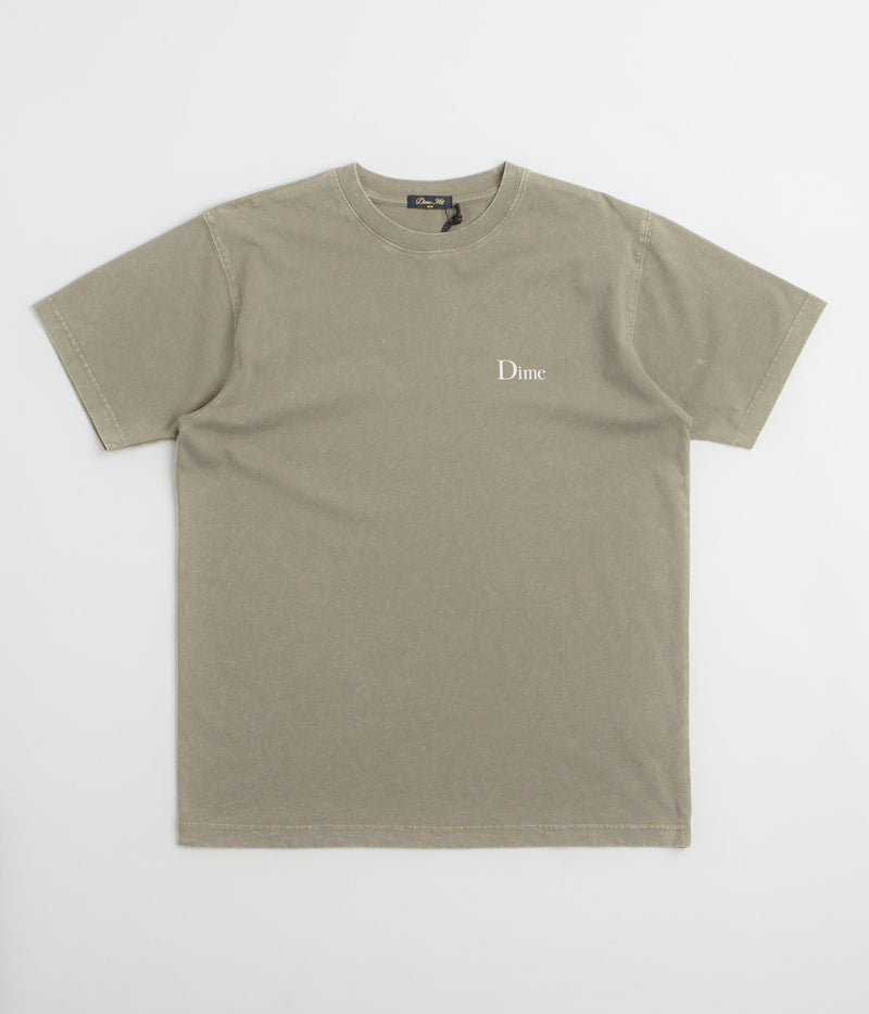 Dime Classic Small Logo T-Shirt in Faded Cement