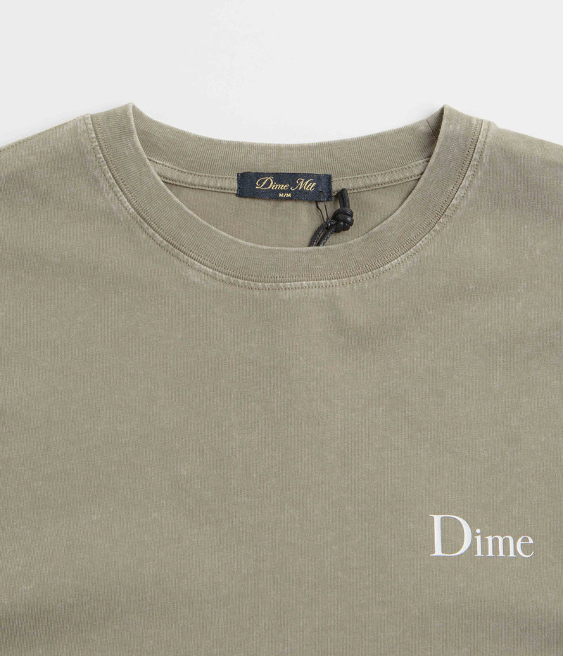 Dime Classic Small Logo T-Shirt in Faded Cement