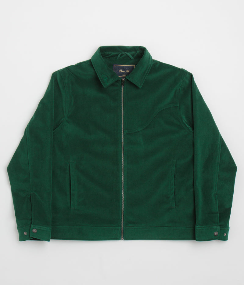 Dime Cord Zip Jacket in Emerald