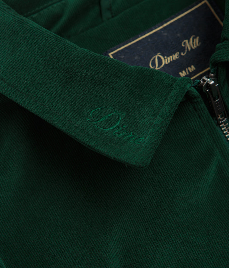 Dime Cord Zip Jacket in Emerald