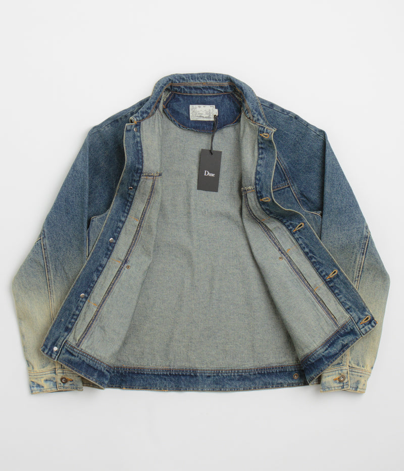 Dime Denim Jacket in Dipped Sandblasted Indigo
