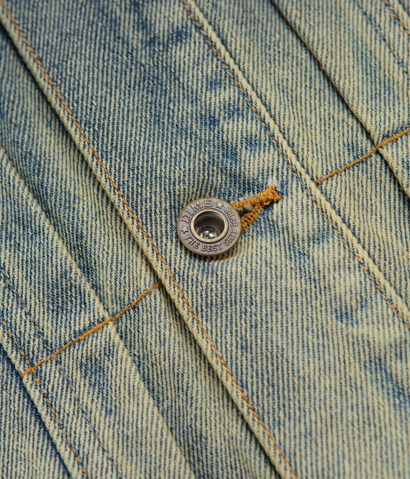 Dime Denim Jacket in Dipped Sandblasted Indigo