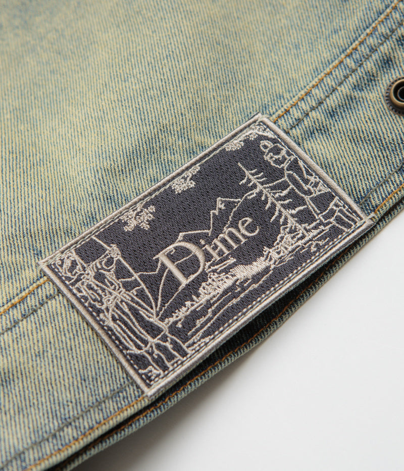 Dime Denim Jacket in Dipped Sandblasted Indigo
