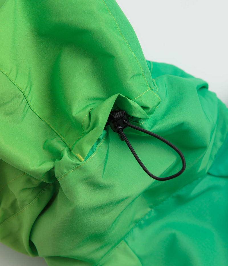 Dime Gradient Windbreaker Jacket in Green