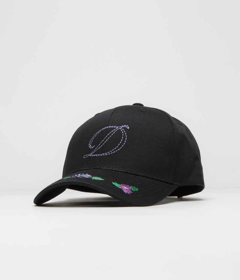 Dime Lotus Full Fit Cap in Black