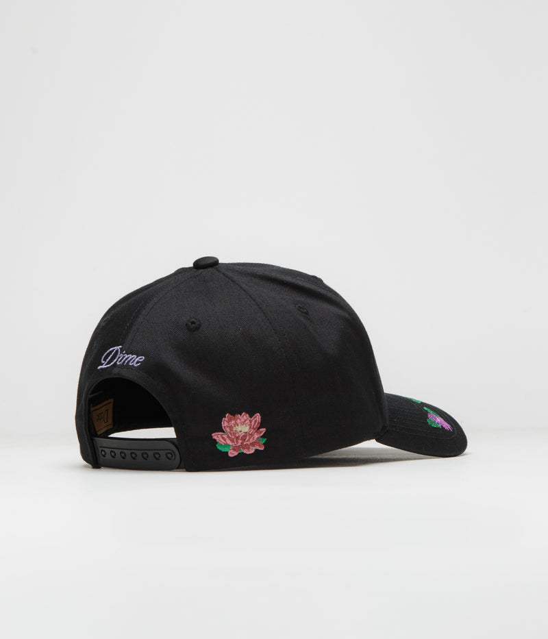Dime Lotus Full Fit Cap in Black
