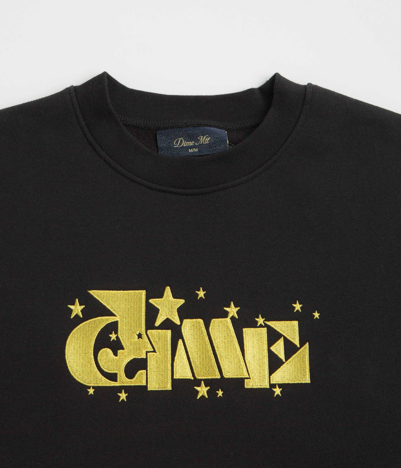 Dime Magic Crewneck Sweatshirt in Black