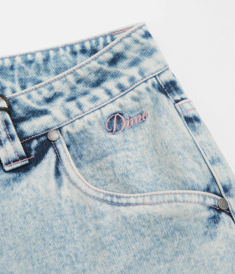 Dime Relaxed Denim Pants in Light Snow Washed