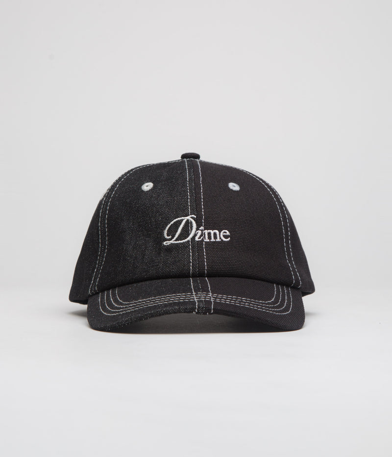 Dime Split Low Pro Cap in Black