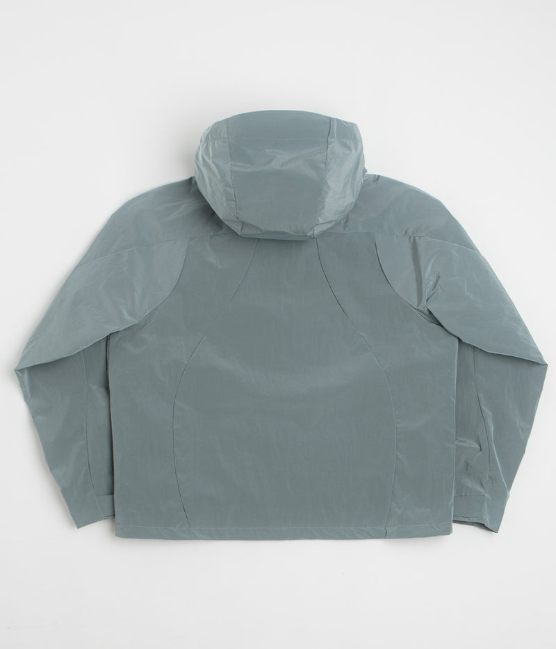Dime Taffeta Windbreaker Full Zip Jacket in Frost