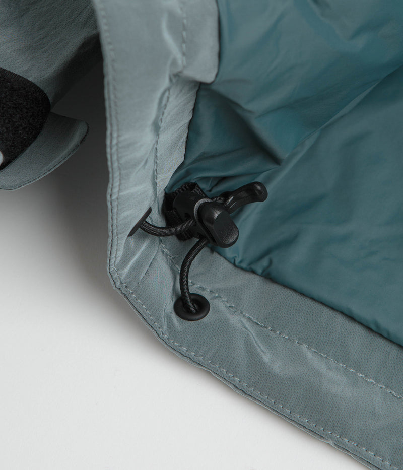 Dime Taffeta Windbreaker Full Zip Jacket in Frost