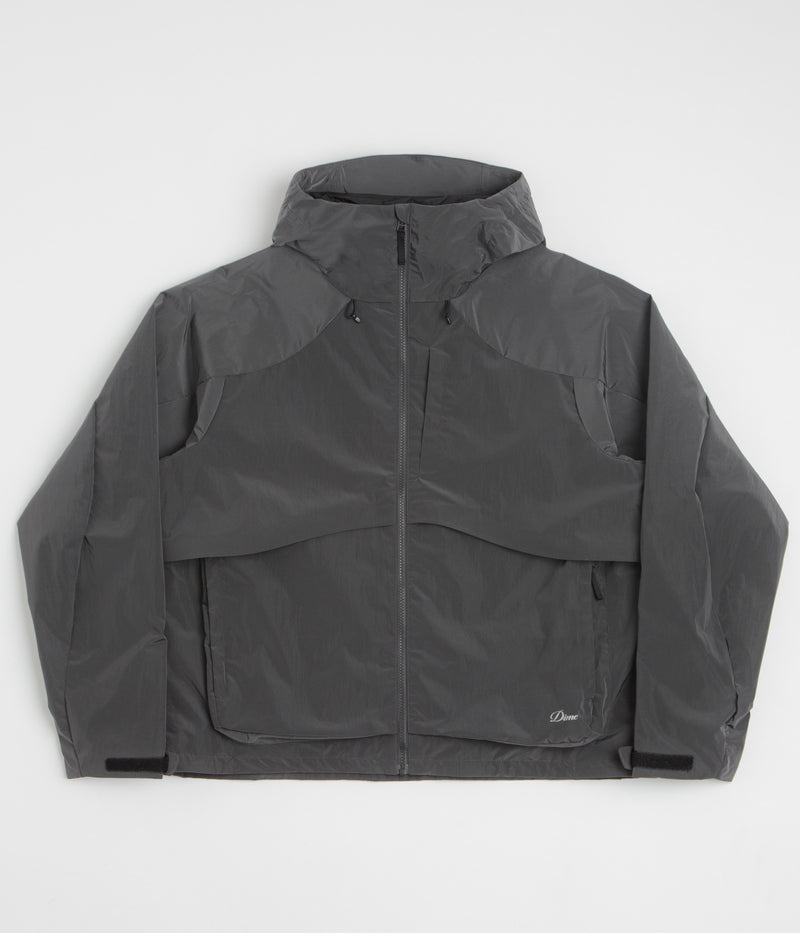 Dime Taffeta Windbreaker Full Zip Jacket in Storm