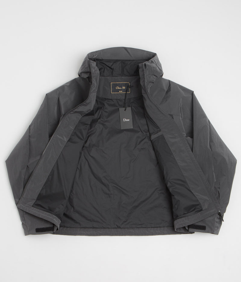 Dime Taffeta Windbreaker Full Zip Jacket in Storm