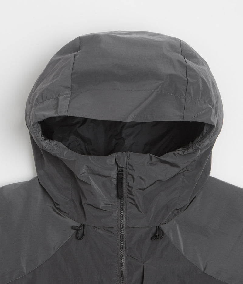 Dime Taffeta Windbreaker Full Zip Jacket in Storm