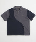 Dime Waffle Polo Shirt in Indigo