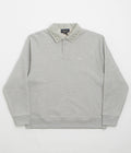 Dime Wave Rugby Shirt in Heather Grey
