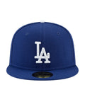 Royal blue baseball cap with white LA logo on front panel