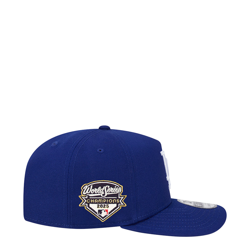 Royal blue A-frame baseball cap with 'World Series Champions 2025' side patch