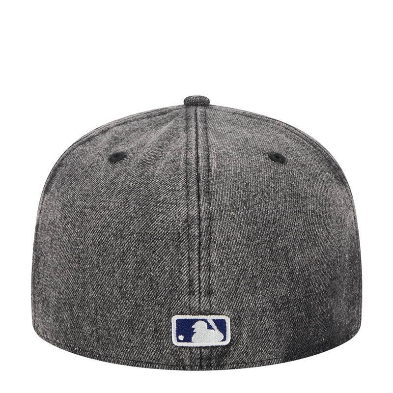Heather gray baseball cap with MLB logo patch on front panel