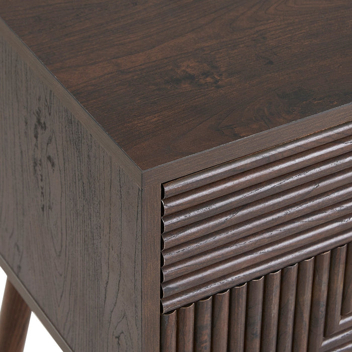 Dora 2 Drawer Nightstand - Walnut - DUSK