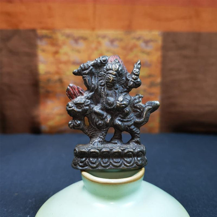 Dorje Legpa,Vajra Sadhu 1.97" - Tibetan Buddhist statue, close-up detail
