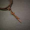 Dragon Phurba - 2.6" - Tibetan Buddhist art, front view