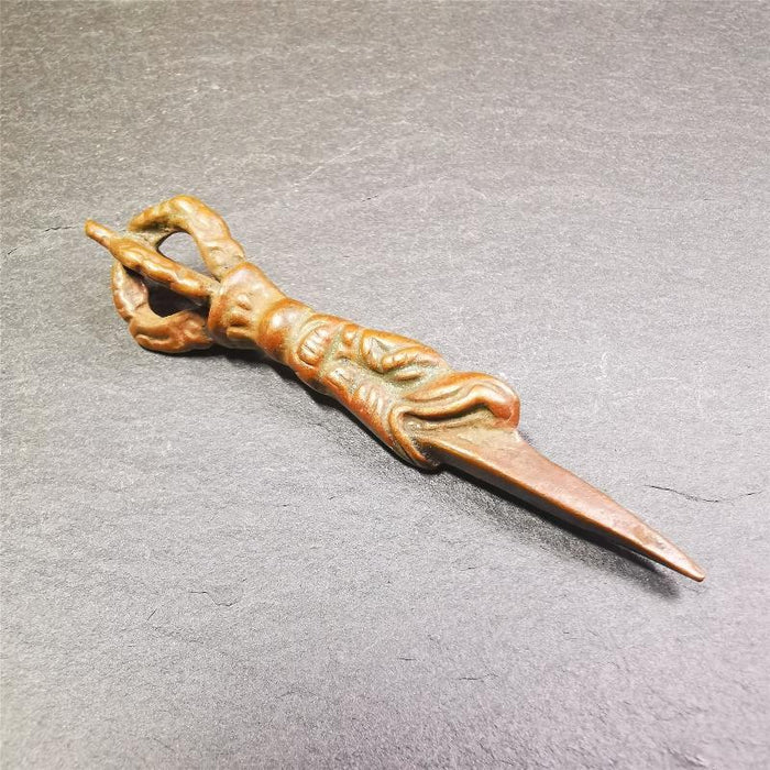 Dragon Phurba - 2.6" - Tibetan Buddhist art, view 7