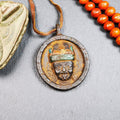 Drashi Lhamo Amulet,1.9" - Tibetan Buddhist amulet, front view