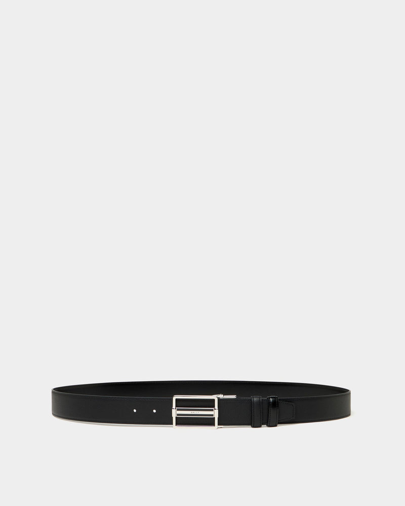Dress Adjustable And Reversible Belt in Black Leather